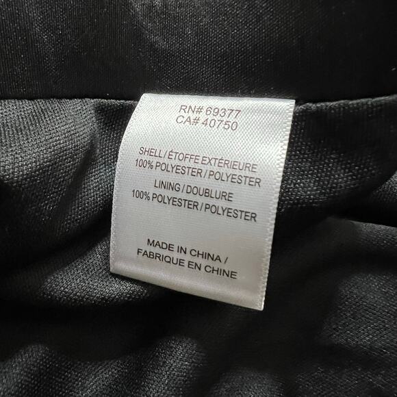 Everyday Jones by Madeline Jones Skirt 1X Womens Black Pleated Satin Knee Length - Picture 4 of 6